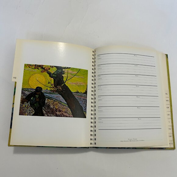 Vincent Addressbook 1994 Van Gogh Museum Amsterdam Vase with Irises Hardcover - Picture 6 of 8
